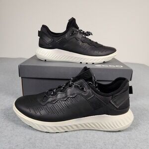 Ecco Sneakers Mens Size US 10 - 10.5 EU 44 Black Lace Up Athletic ATH-1FM ST.1